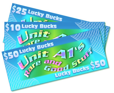 UnitA1 Lucky Bucks - $50 denomination